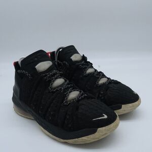 Nike LeBron‎ 18 Low Black University Red Basketball Sneakers  Size 5.5Y (Women’s